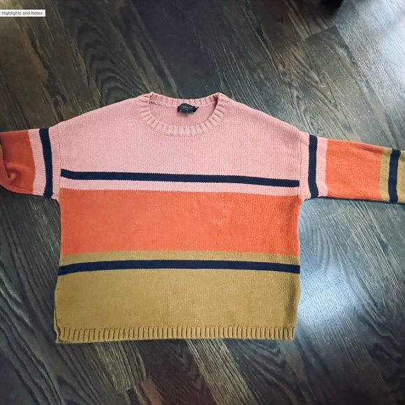 Pendleton Cotton/Wool blend Color Block Sweater - Picture 4 of 7